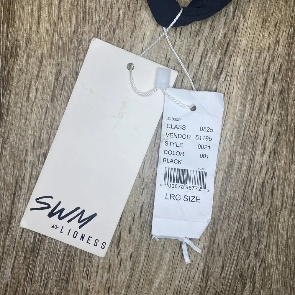 Womens NWT Swim by Lioness Pacsun Black One Piece Swimsuit - L - Picture 10 of 11